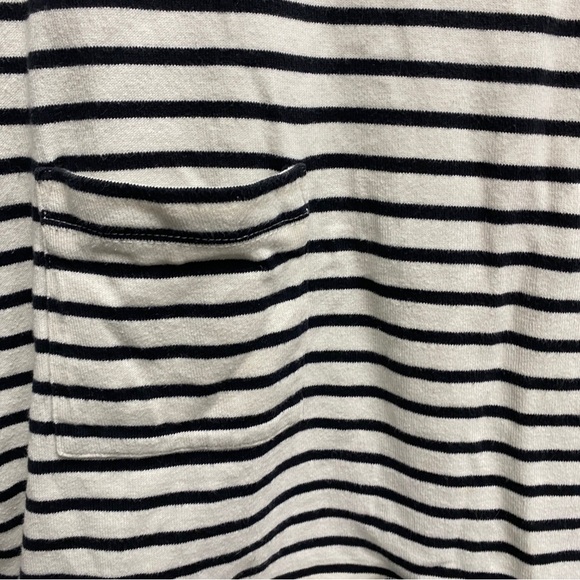 Hatch maternity Black and White Striped Sleeve Tee size 2 cotton - Picture 4 of 5